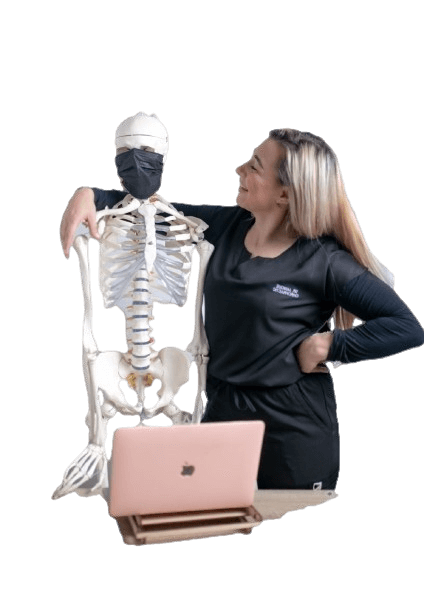 Friendly skeleton mascot